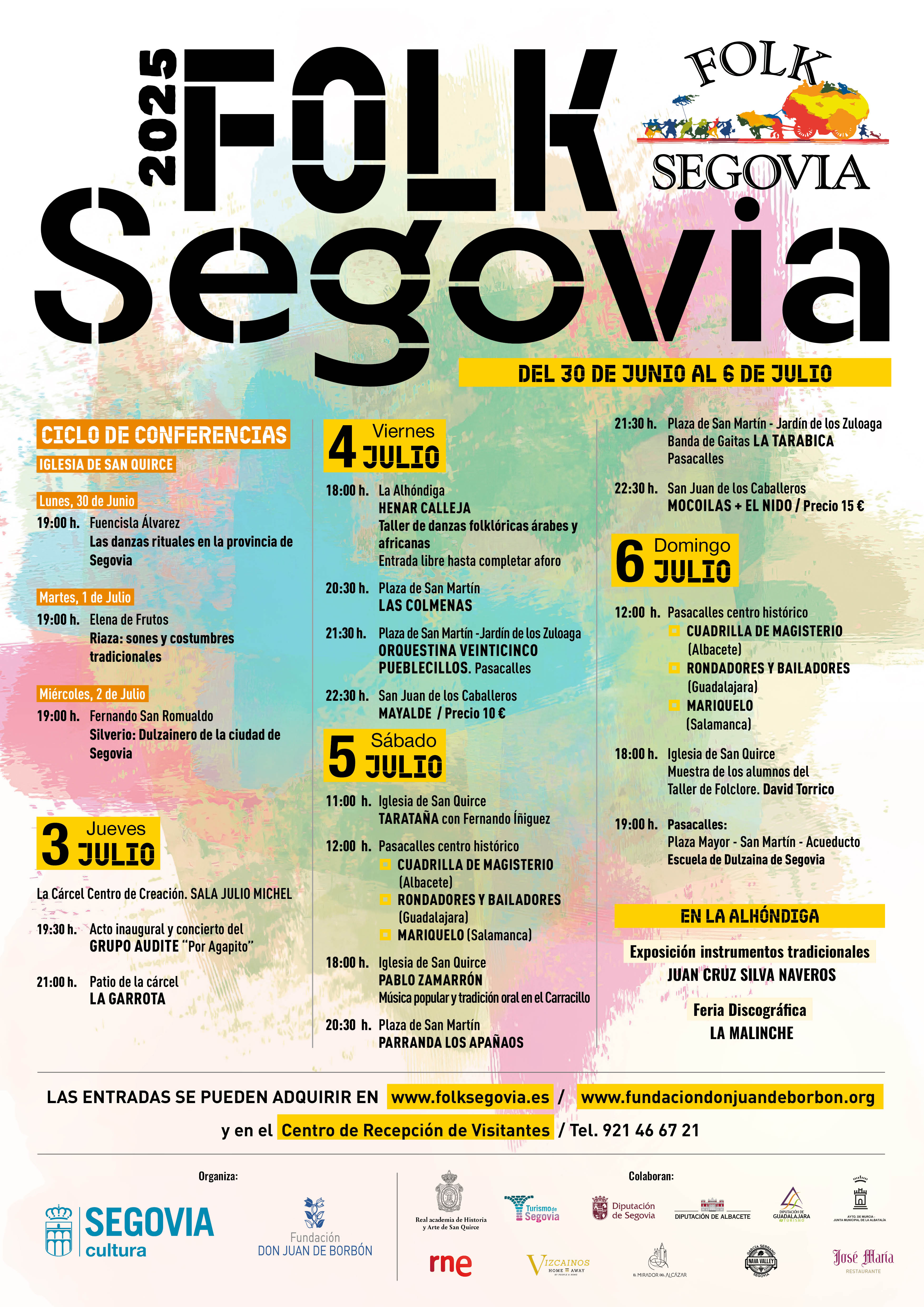 Folk Segovia 2025. &nbsp;XL Encuentros Agapito Marazuela. &nbsp;Del 30 de Junio al 6 de Julio de 2025